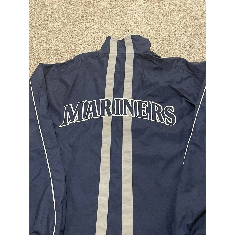 Majestic Size XL Seattle Mariners Zip-Up Baseball Jacket MLB BASEBALL